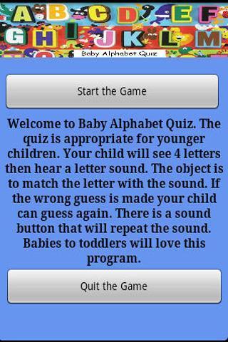 Baby Alphabet Quiz截图1