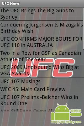 UFC新闻截图2