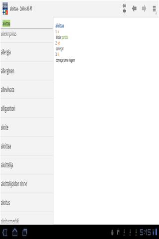 迷你柯林斯字典:芬兰语葡萄牙语截图2