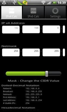 IP网络计算器截图