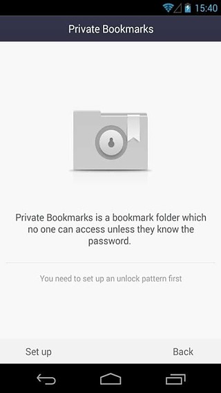 Private Bookmarks - UC Browser截图4