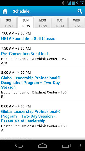 GBTA Convention 2012 App截图4