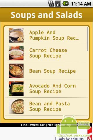 汤类和沙拉食谱截图2