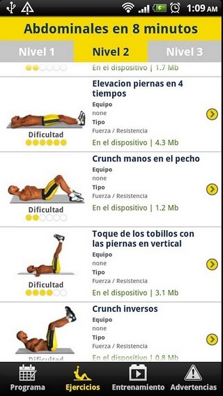 Abdominales en 8 minutos截图6