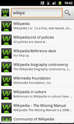 GWiki - 最快的维基百科应用截图4