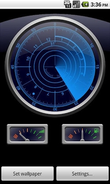 Radar Clock LWP Navy截图