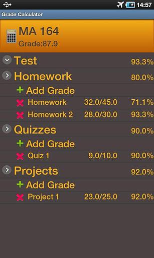 Grade Calculator截图2