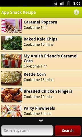 App Snack Recipe截图2