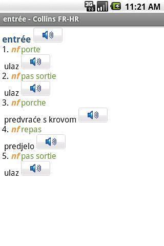 迷你柯林斯字典:法语克罗地亚语截图1