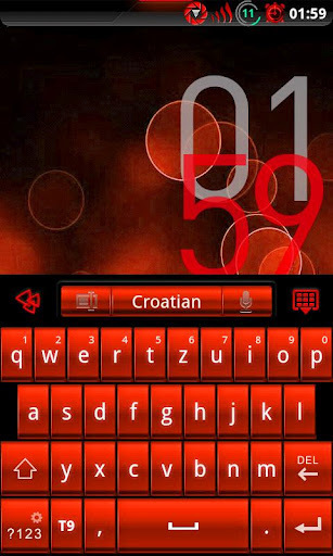 GOKeyboard BloodRed - Free截图1