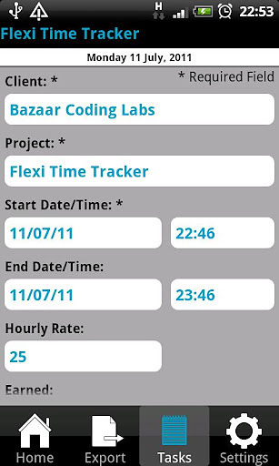 Flexi Time Tracker Lite截图3
