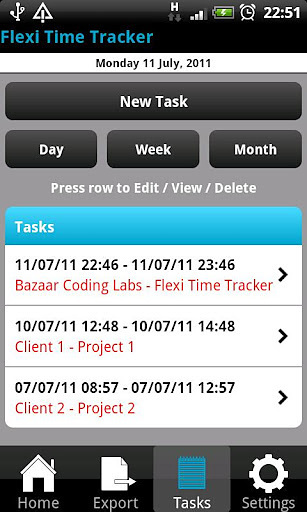 Flexi Time Tracker Lite截图4
