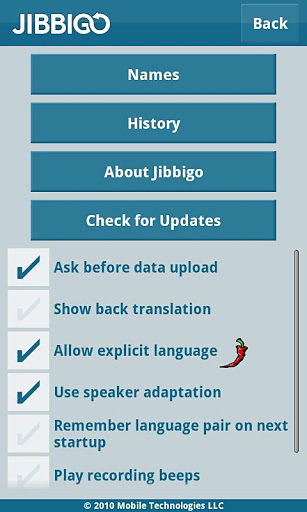 Jibbigo Player Free Translator截图3