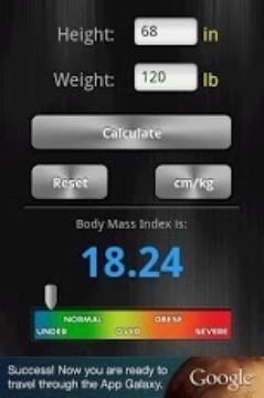 BMI計算器理想體重截图