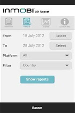 InMobi Ad report (Mobile)截图3
