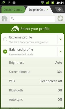 Dolphin Battery Saver截图