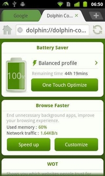 Dolphin Battery Saver截图