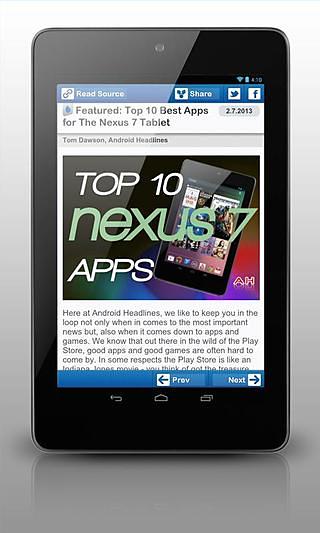 Drippler Nexus 7 更新和新闻（英文）截图1