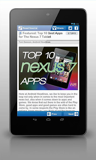 Drippler Nexus 7 更新和新闻（英文）截图3