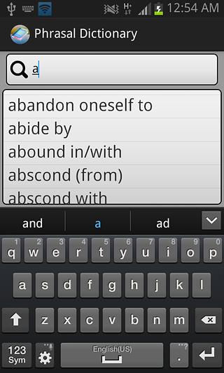 Phrasal Dictionary截图2