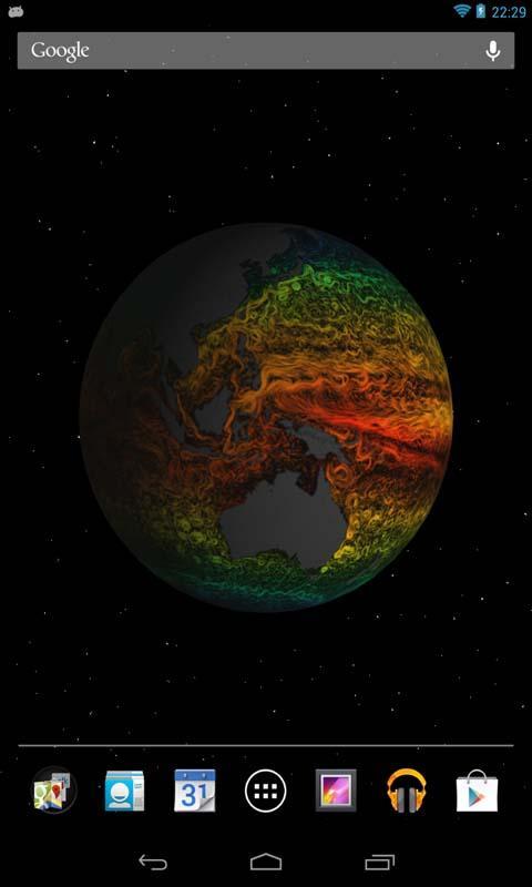 3D地球电流与温度截图1