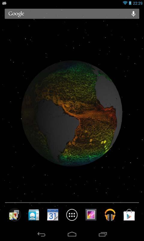 3D地球电流与温度截图2