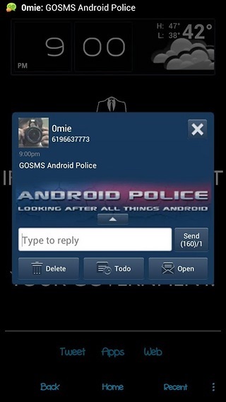 GOSMSTheme Android Police截图1