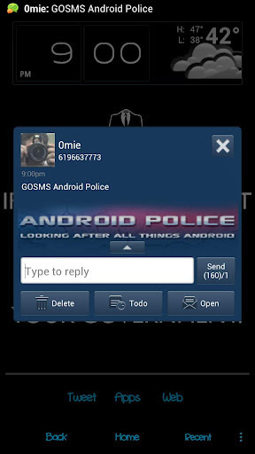 GOSMSTheme Android Police截图2
