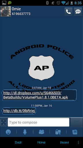 GOSMSTheme Android Police截图4