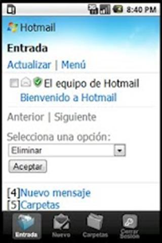 Windows Live Hotmail Espanol截图1