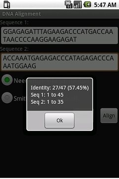 DNA Alignment截图
