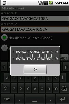 DNA Alignment截图