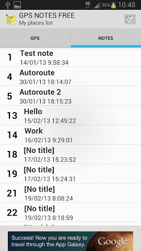 GPS NOTES FREE截图3