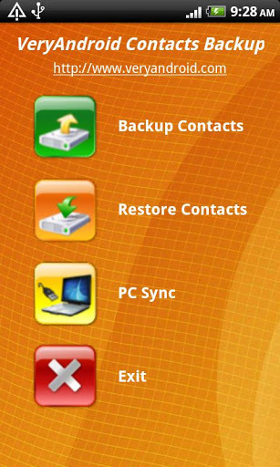 VeryAndroid Contacts Backup截图1