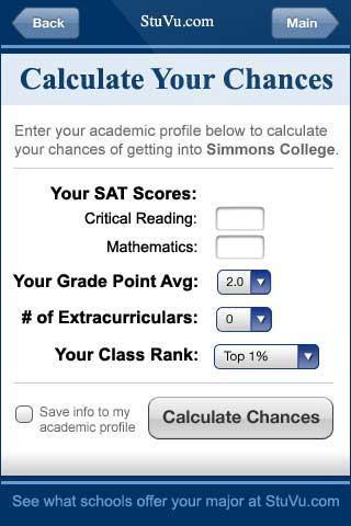 College Admissions Calculator截图2