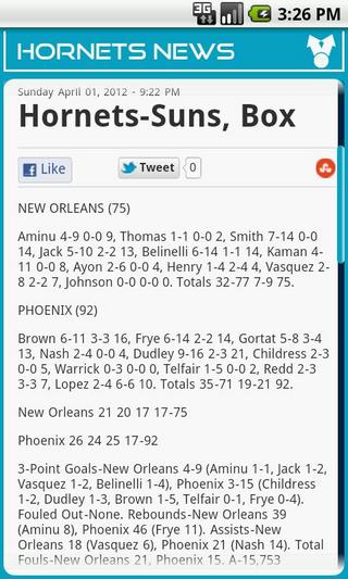 New Orleans Hornets News截图3