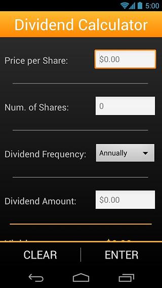 Dividend Calculator截图2