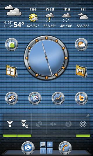 Metal Buttons:Blue Clock截图1