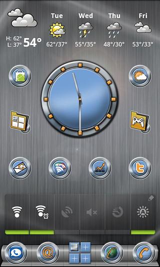 Metal Buttons:Blue Clock截图2