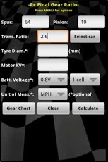 Rc Final Gear Ratio LITE截图1