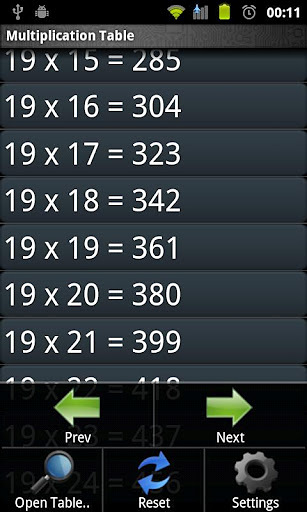 Multiplication Tables Legacy截图2