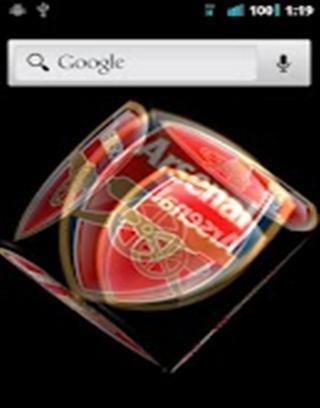 Arsenal 3D cube Live Wallpaper截图1