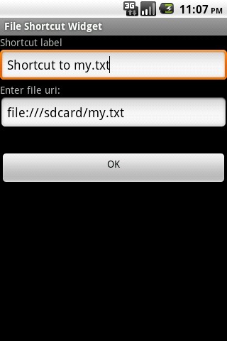 File Shortcut Widget截图1