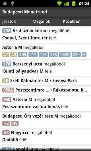 Budapesti menetrend截图11