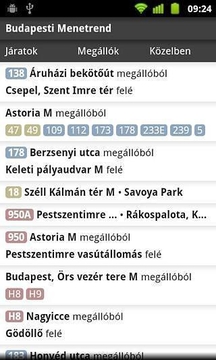 Budapesti menetrend截图