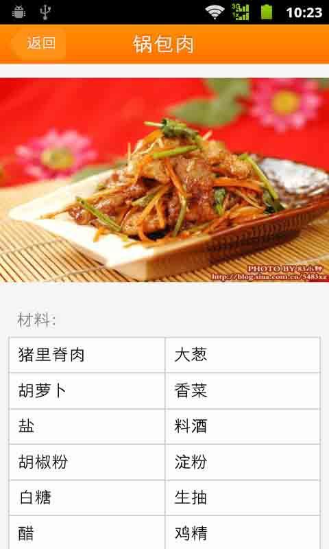 猪肉新煮意食谱截图3