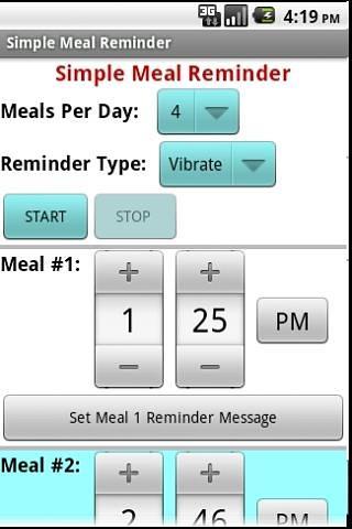 Simple Meal Reminder截图2
