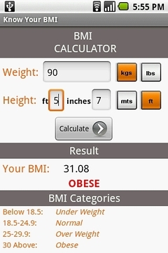 了解你的BMI截图
