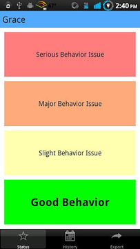 行为现状(Behavior Status)截图