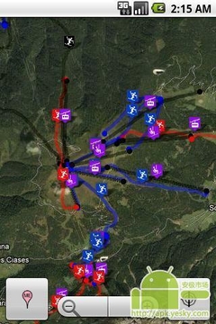 滑雪场地图截图